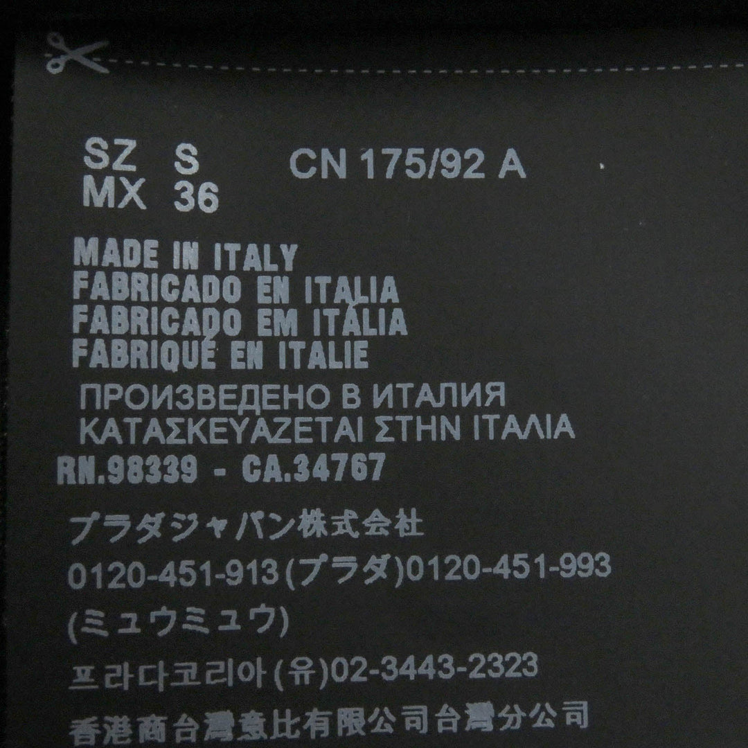 PRADA Blouson SC520 Main: 100% polyamide (nylon) black Re-Nylon Shirt mens S Used Authentic