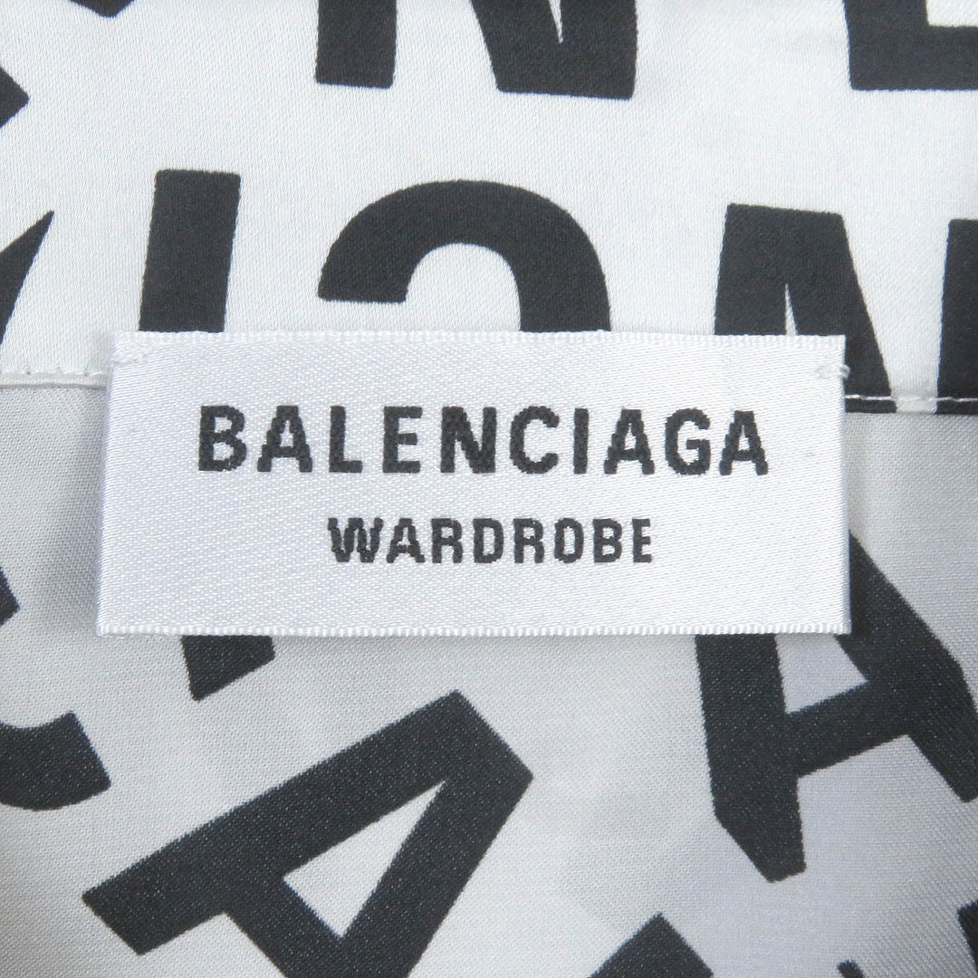 BALENCIAGA Long sleeve shirt 681050 Main: 100% polyester gray mens 34 Used Authentic