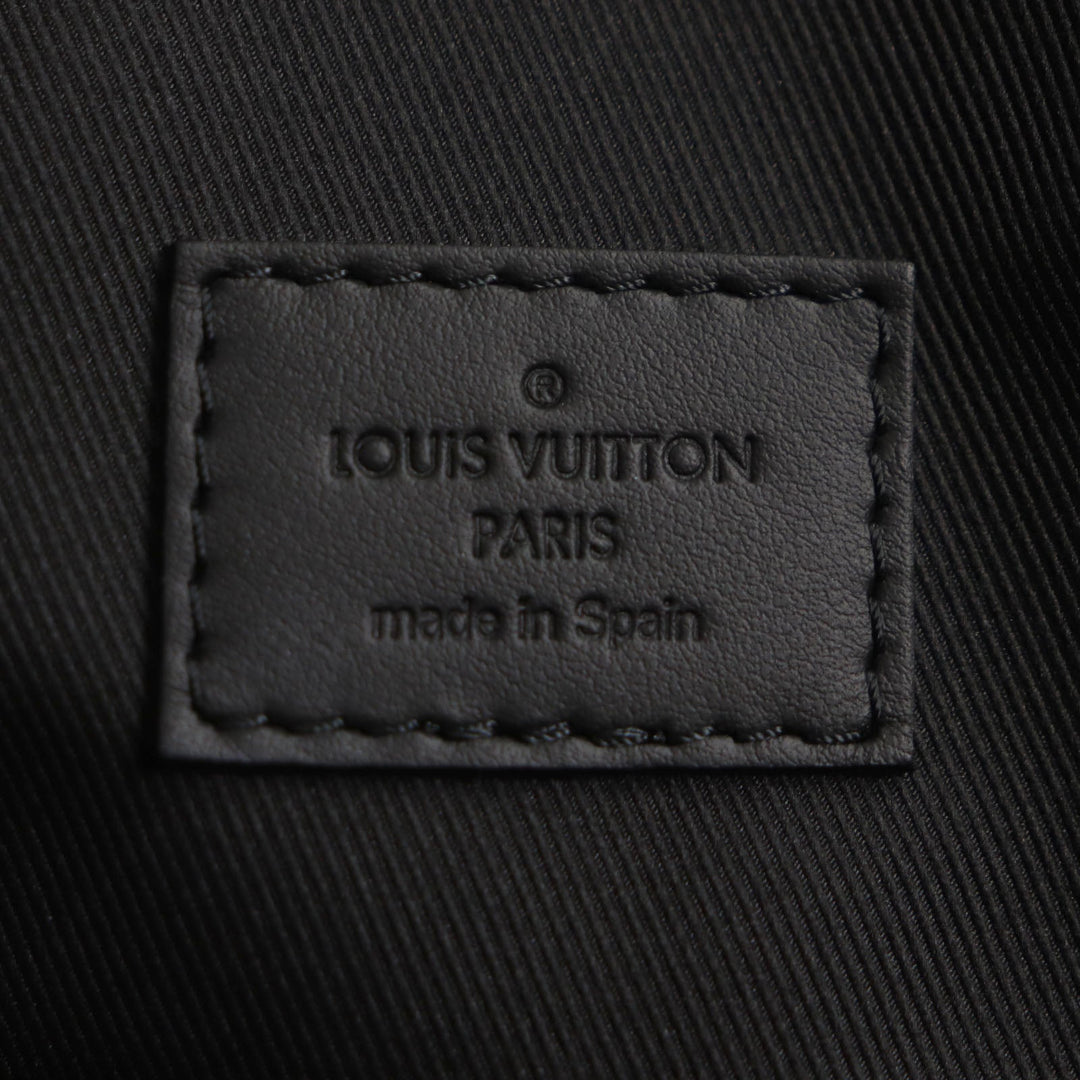 LOUIS VUITTON Tote Bag M57308 Main: Leather black Take Off LV Aerogram mens Used Authentic