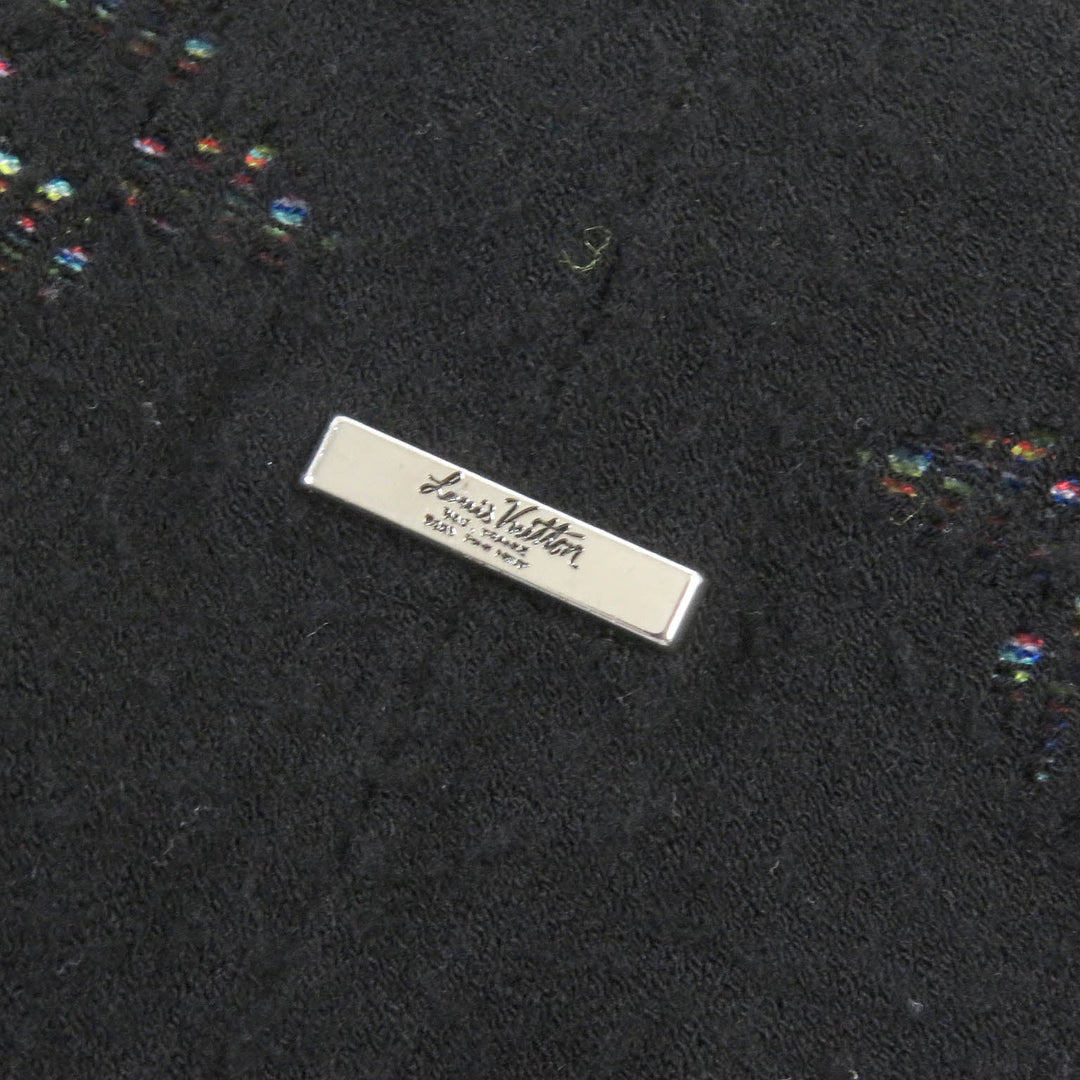 LOUIS VUITTON knit Main: 45% rayon, 43% cotton, 10% polyester, 1% nylon, 1% polyurethane black mens XL Used Authentic