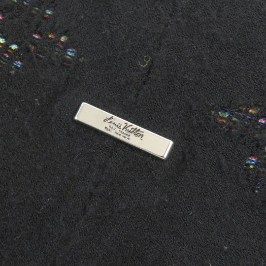 LOUIS VUITTON knit Main: 45% rayon, 43% cotton, 10% polyester, 1% nylon, 1% polyurethane black mens XL Used Authentic