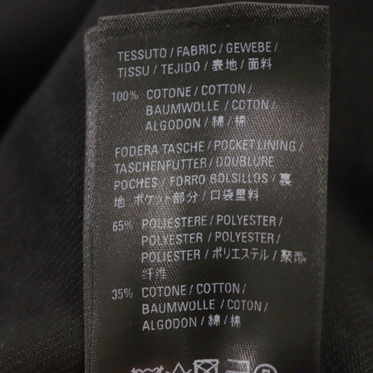 BALENCIAGA Denim Jacket 625989 Main: 100% cotton, Lining: 65% polyester, Lining: 35% cotton black mens 38 Used Authentic