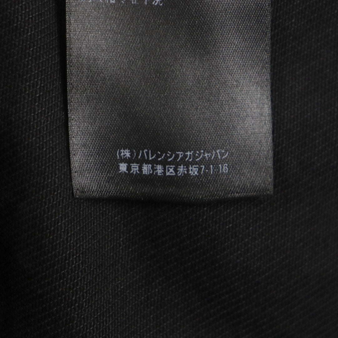 BALENCIAGA Denim Jacket 625989 Main: 100% cotton, Lining: 65% polyester, Lining: 35% cotton black mens 38 Used Authentic