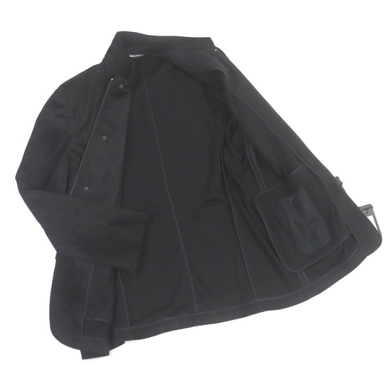 EMPORIO ARMANI Blouson 41G96S Outer: 100% polyester, Lining: 100% rayon, Part: 68% acetate, Part: 32% polyester black mens 52 Used Authentic