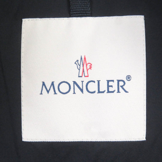 MONCLER Down vest Main: 100% nylon, Main: 100% wool, Lining: 100% nylon, Filling: 90% down, Filling: 10% feather Navy POLLUX GILET mens zero size Used Authentic