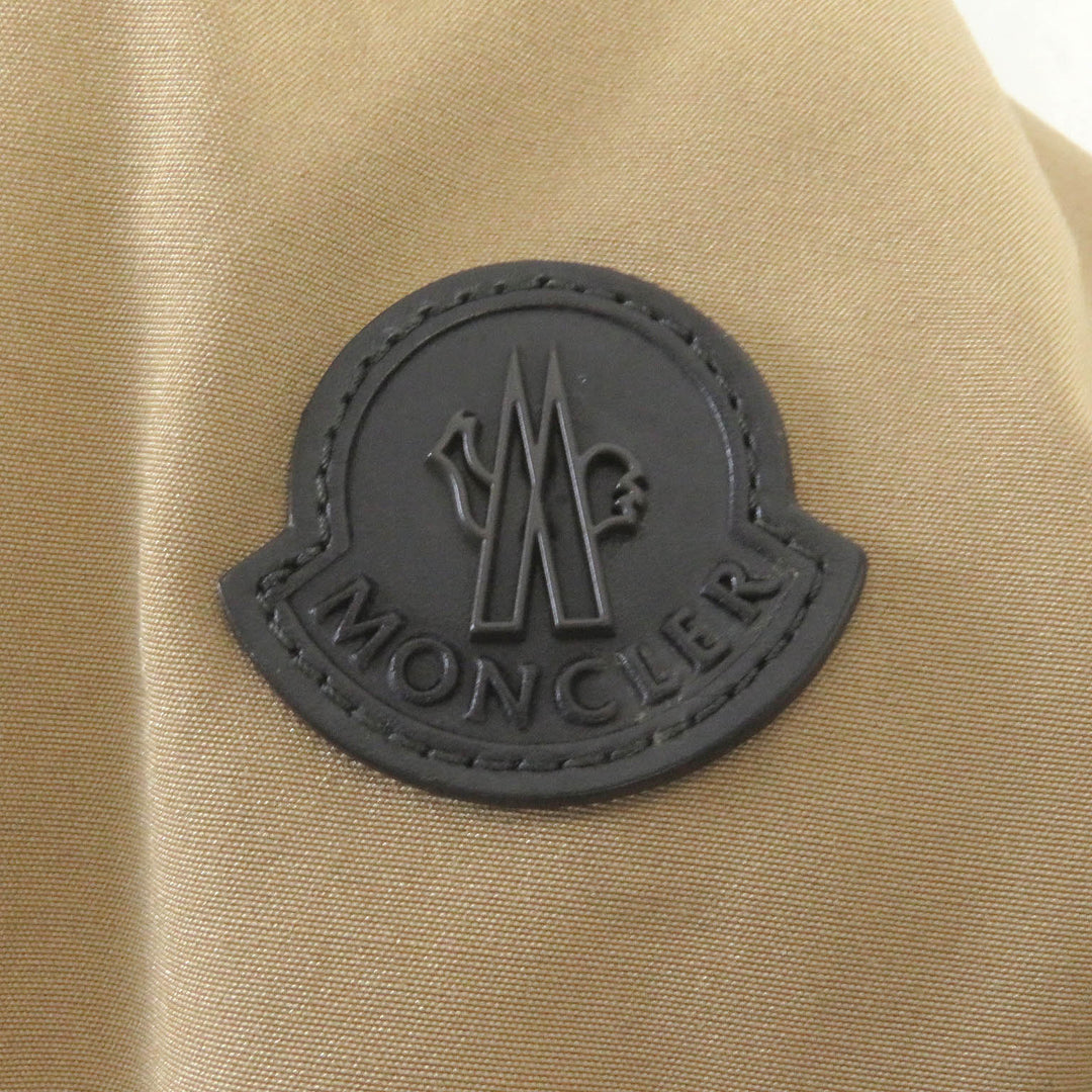 MONCLER Down jacket Outer: 85% polyester, Outer: 15% cotton, Lining: 100% nylon, Part: 100% wool, Fur: raccoon beige POLA mens 1 Used Authentic