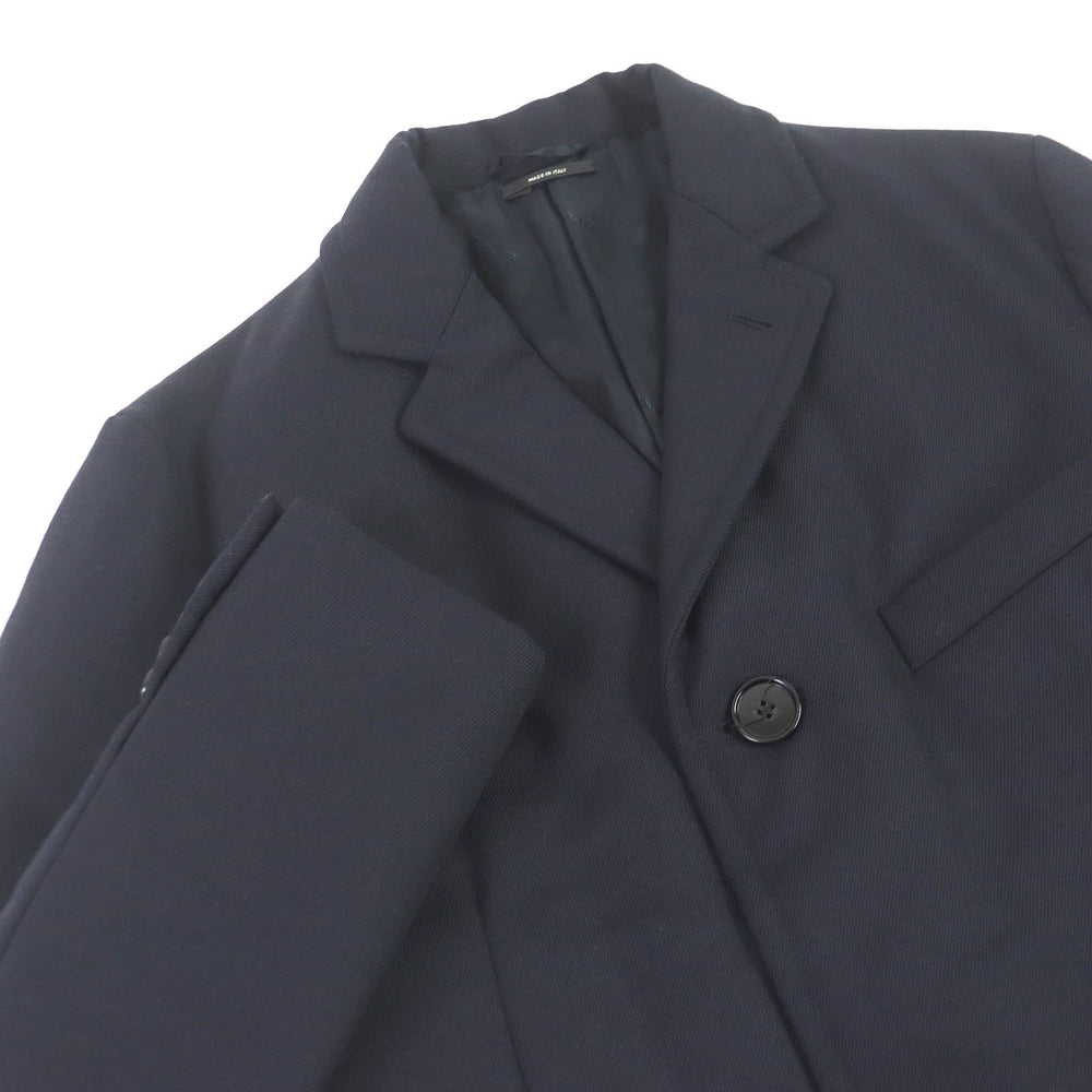 HERMES Chester coat Outer: 100% wool, Lining: 100% cupra, Filling: polyester, Filling: nylon Navy mens 50 Used Authentic