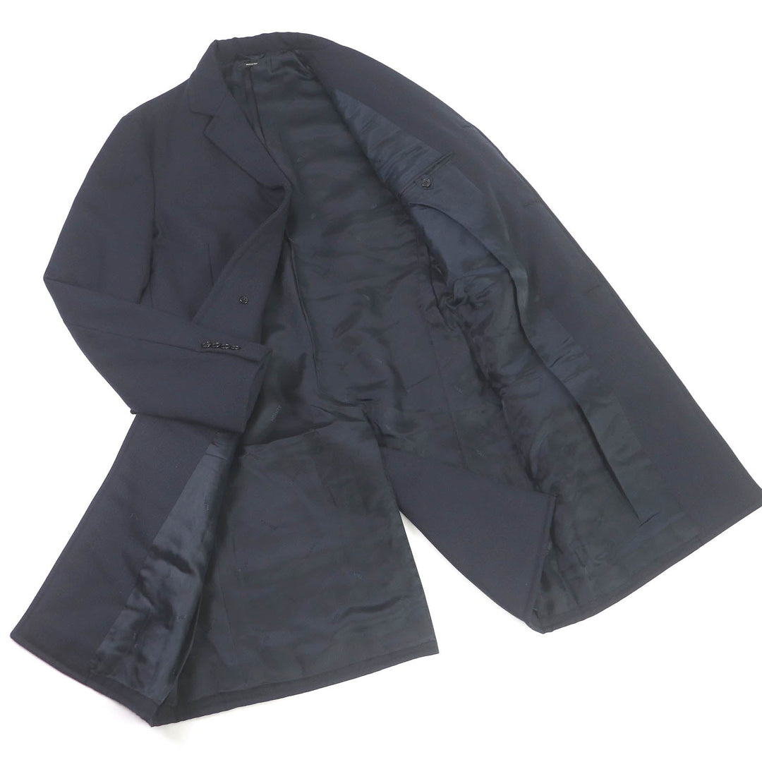 HERMES Chester coat Outer: 100% wool, Lining: 100% cupra, Filling: polyester, Filling: nylon Navy mens 50 Used Authentic
