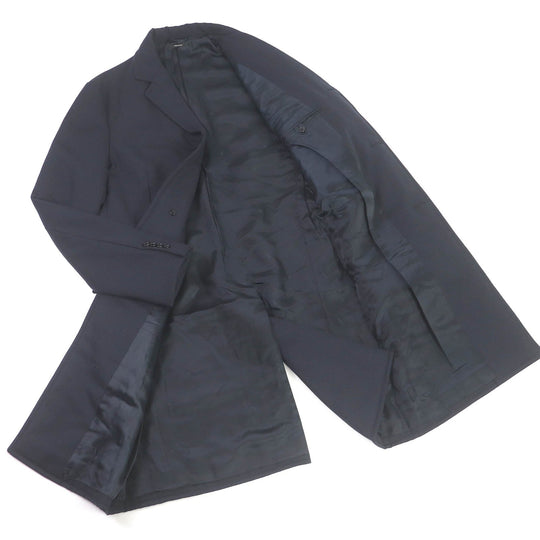 HERMES Chester coat Outer: 100% wool, Lining: 100% cupra, Filling: polyester, Filling: nylon Navy mens 50 Used Authentic