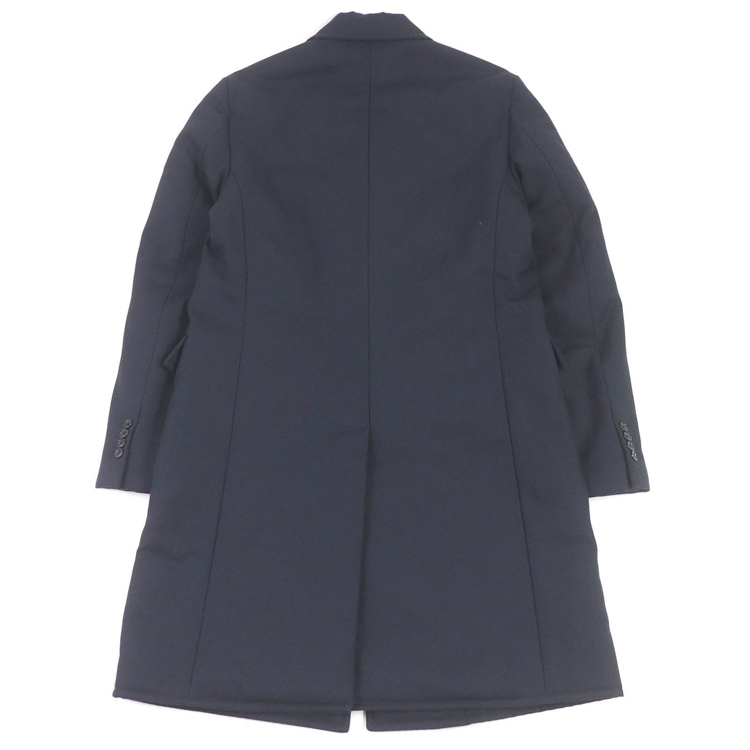 HERMES Chester coat Outer: 100% wool, Lining: 100% cupra, Filling: polyester, Filling: nylon Navy mens 50 Used Authentic