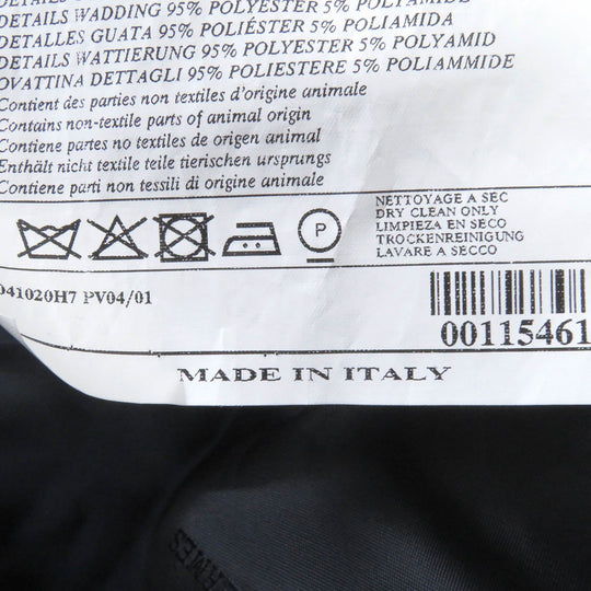 HERMES Chester coat Outer: 100% wool, Lining: 100% cupra, Filling: polyester, Filling: nylon Navy mens 50 Used Authentic