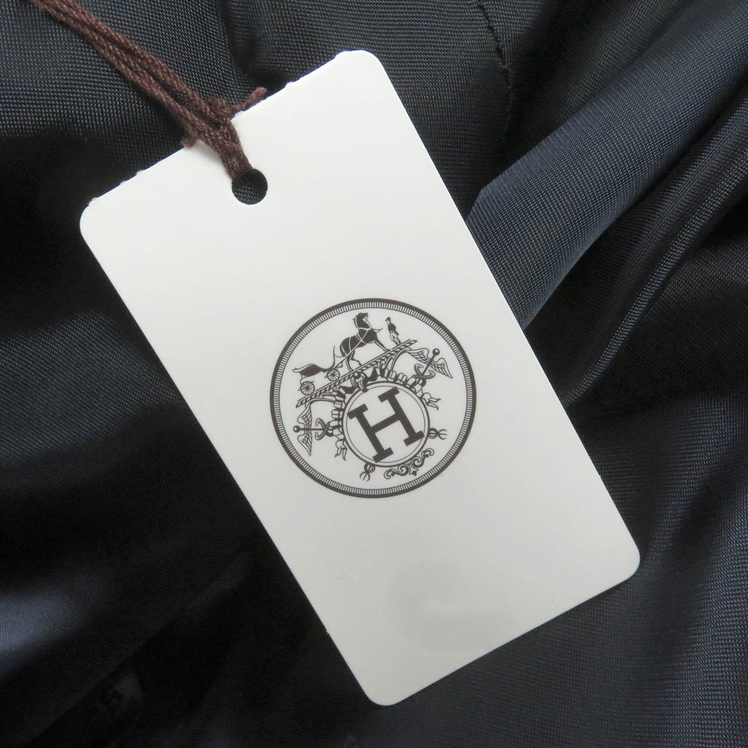 HERMES Chester coat Outer: 100% wool, Lining: 100% cupra, Filling: polyester, Filling: nylon Navy mens 50 Used Authentic