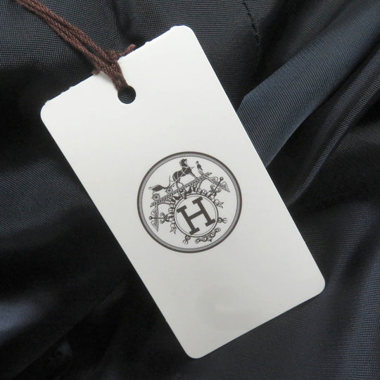 HERMES Chester coat Outer: 100% wool, Lining: 100% cupra, Filling: polyester, Filling: nylon Navy mens 50 Used Authentic