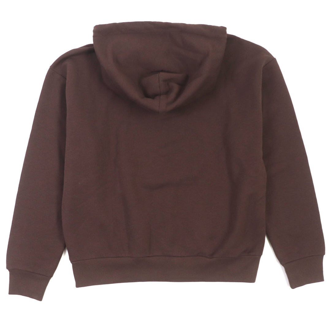 LOUIS VUITTON Hoodie Main: 100% cotton, some parts: 80% wool, some parts: 20% acrylic Brown GRAPHIC BEE PATCHED HOODIE Graphic Bee Patch Hoodie mens S Used Authentic