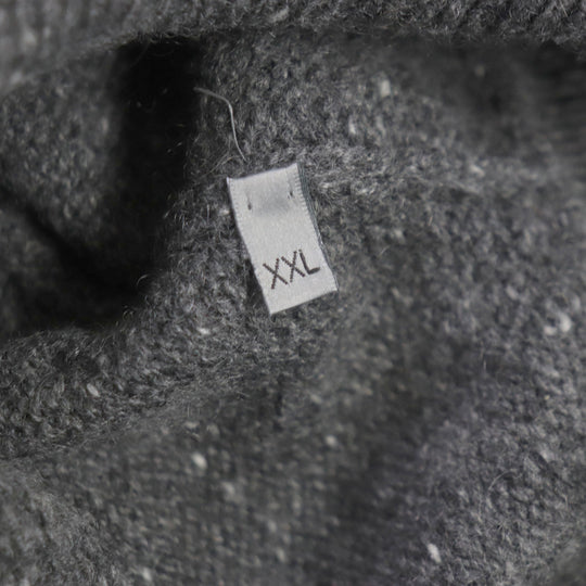 Dior HOMME Long sleeve polo shirt 243M830AT449 Main: 100% cashmere, part: 100% polyester gray mens XXL Used Authentic