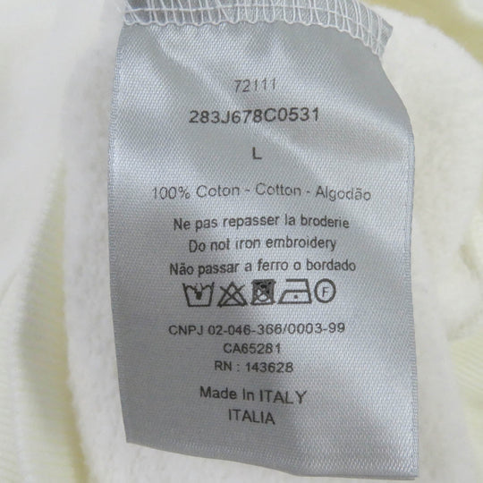 Dior HOMME Hoodie 283J678C0531 Main: 100% cotton white mens L Used Authentic