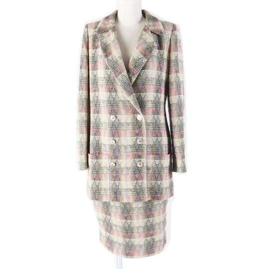 CHANEL setup 98P P10460 Outer material: 49% wool, 23% cotton, 11% silk, 8% acrylic, 5% nylon Multi Women 38 Used Authentic