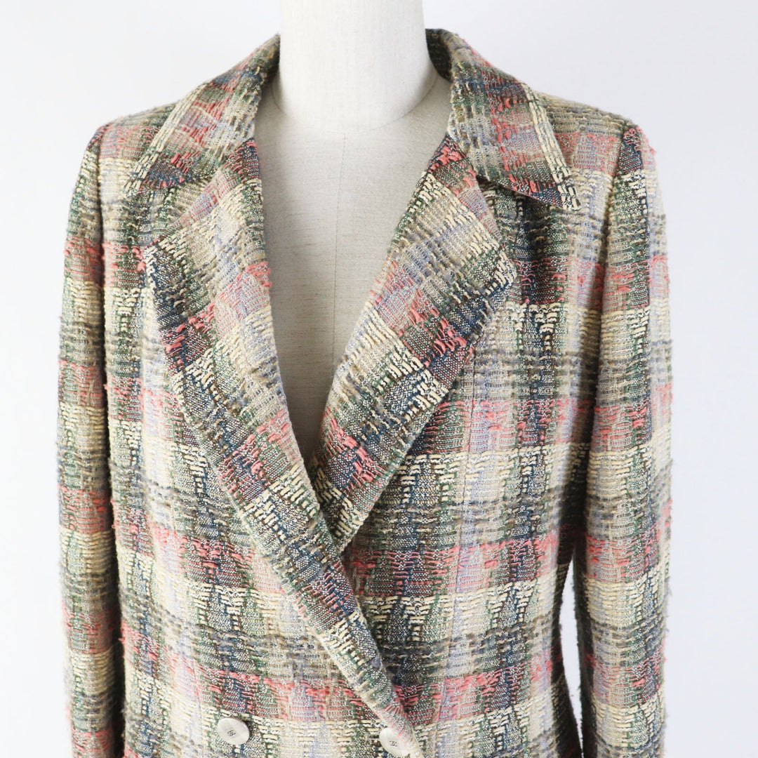 CHANEL setup 98P P10460 Outer material: 49% wool, 23% cotton, 11% silk, 8% acrylic, 5% nylon Multi Women 38 Used Authentic