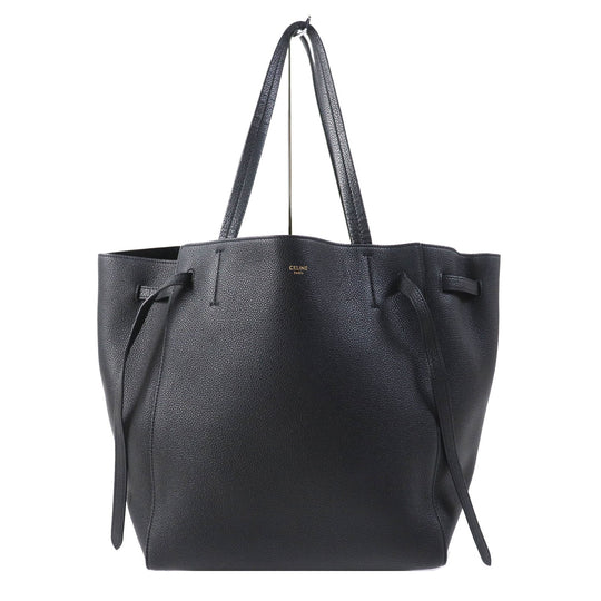 CELINE Tote Bag 18902 Main: Grained calf leather black Kava Phantom Small Women Used Authentic