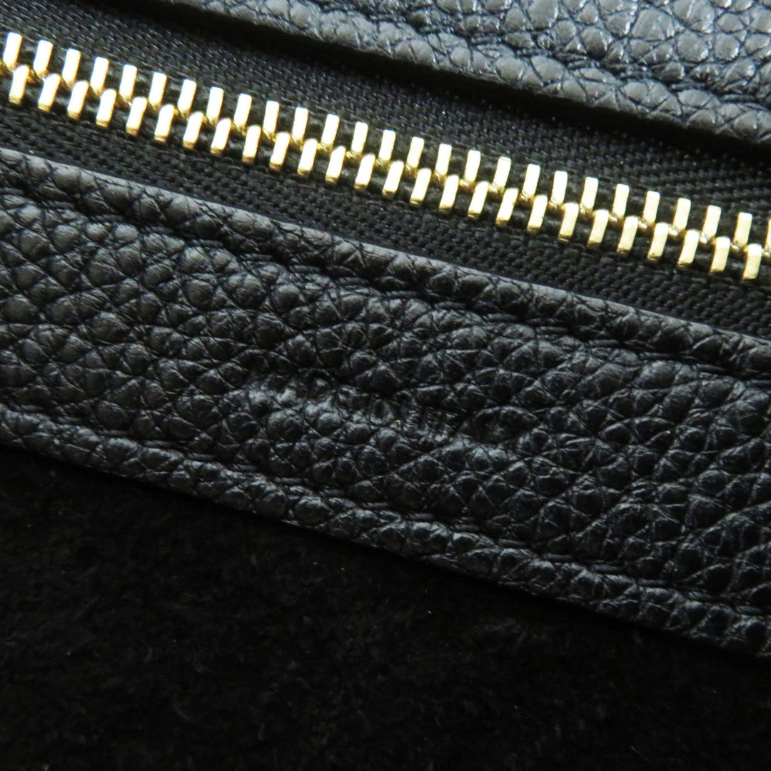 CELINE Tote Bag 18902 Main: Grained calf leather black Kava Phantom Small Women Used Authentic