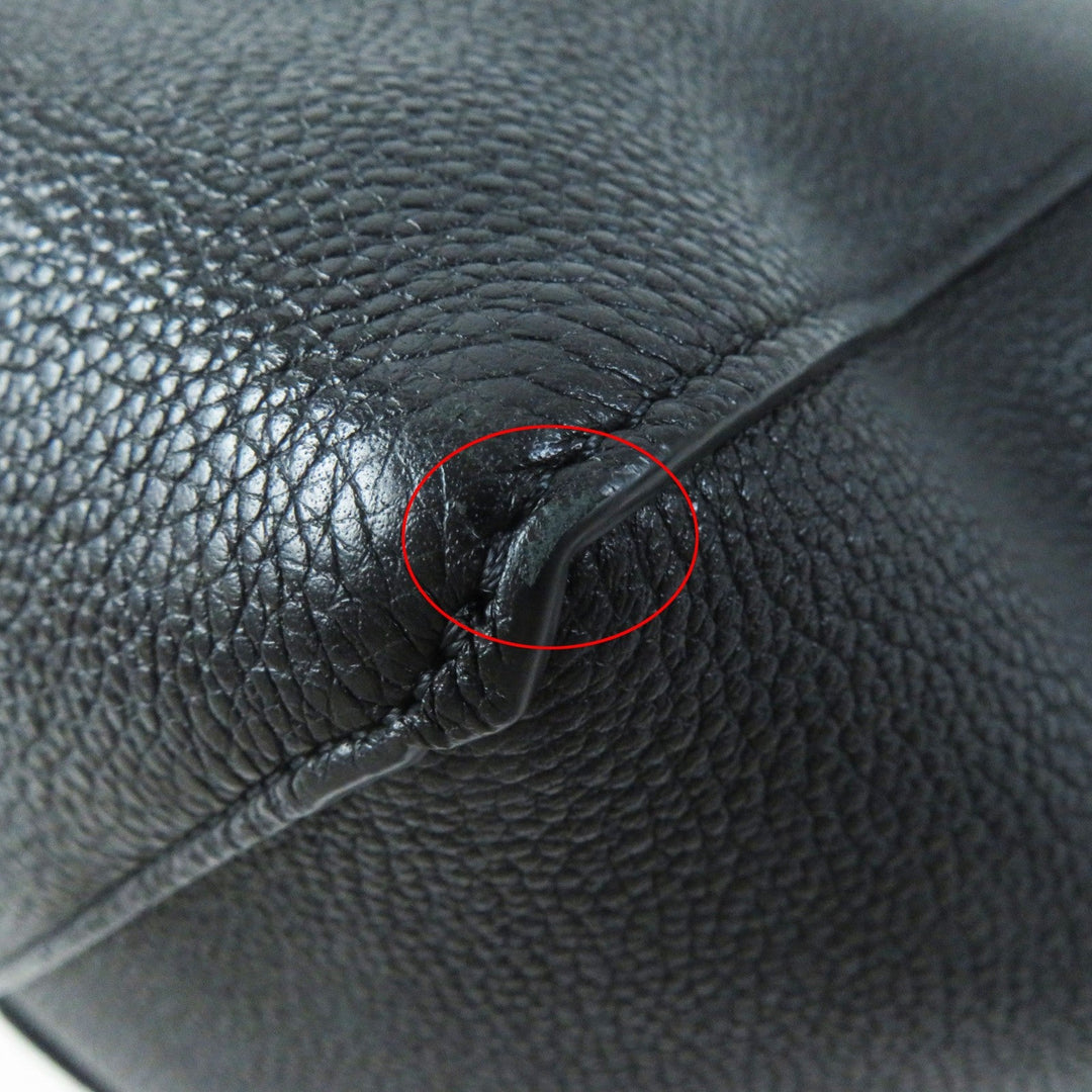 CELINE Tote Bag 18902 Main: Grained calf leather black Kava Phantom Small Women Used Authentic