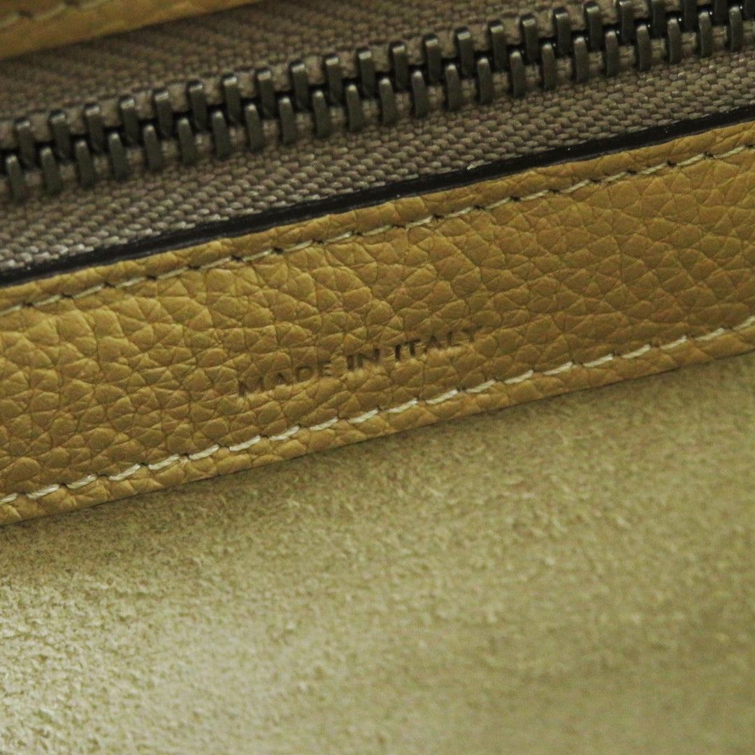 CELINE Handbag 18979 Main: Calfskin Dune Luggage micro shopper Women Used Authentic