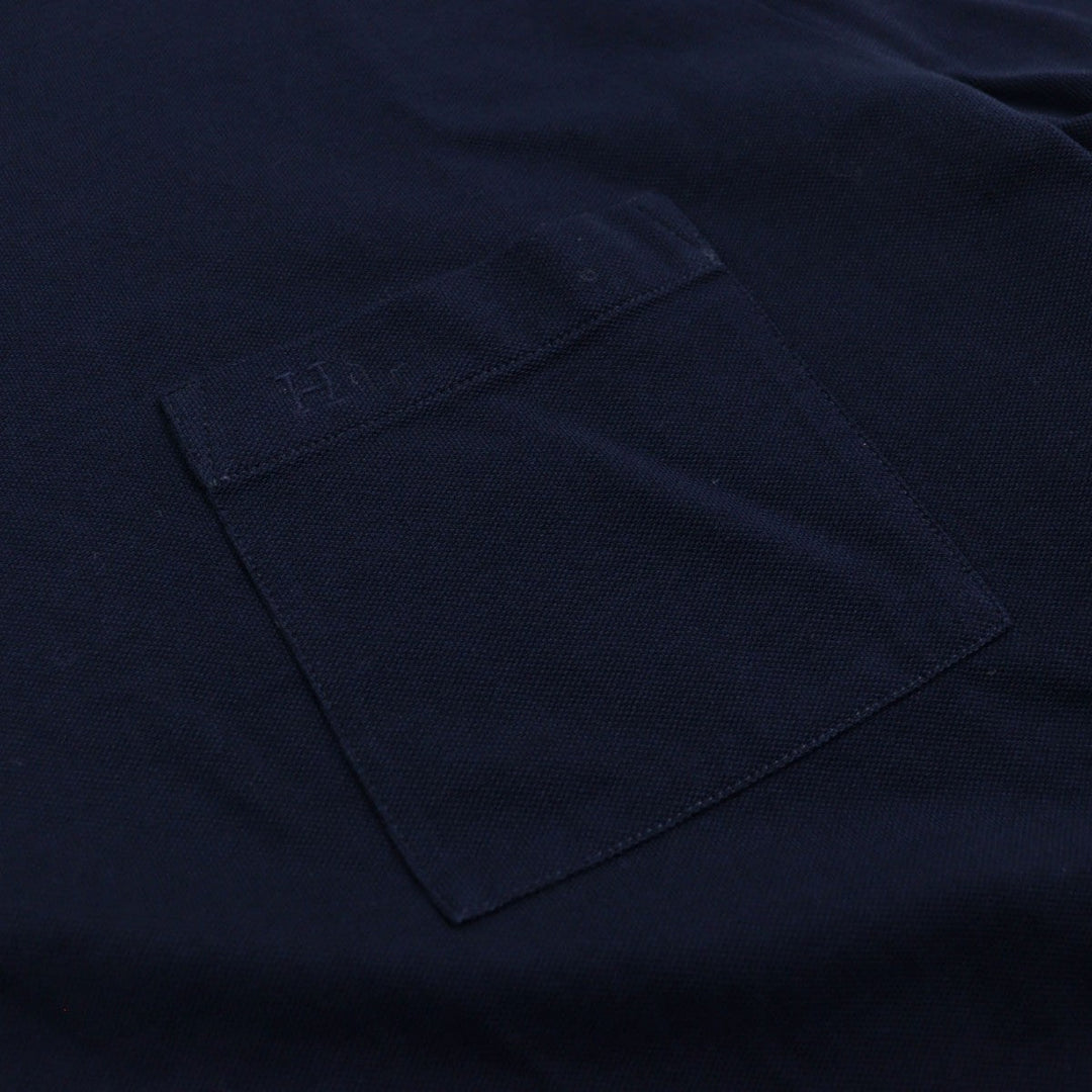 HERMES Short sleeve T-shirt Main: 100% cotton Dark navy mens Used Authentic