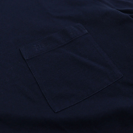 HERMES Short sleeve T-shirt Main: 100% cotton Dark navy mens Used Authentic