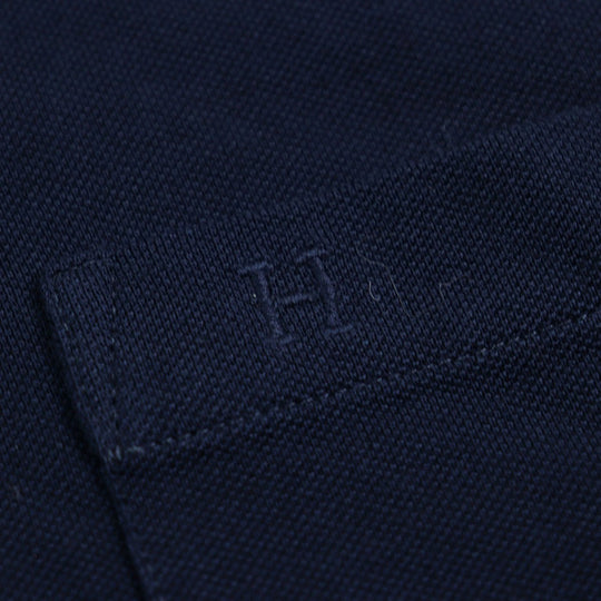 HERMES Short sleeve T-shirt Main: 100% cotton Dark navy mens Used Authentic