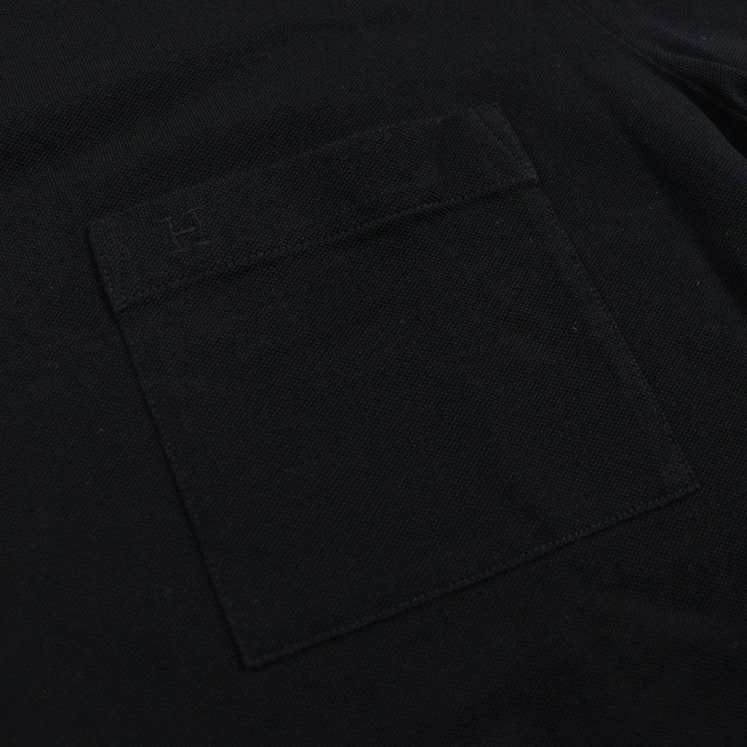 HERMES Short sleeve T-shirt Main: 100% cotton black mens S Used Authentic