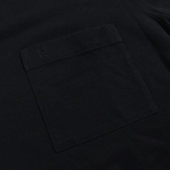 HERMES Short sleeve T-shirt Main: 100% cotton black mens S Used Authentic