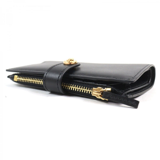 VERSACE Bifold Wallet Main: Leather Black type mens Used Authentic