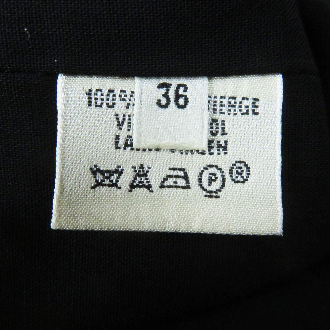 HERMES skirt Main: 100% wool black Margiela period Women 36 Used Authentic