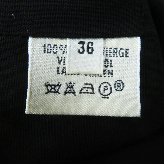 HERMES skirt Main: 100% wool black Margiela period Women 36 Used Authentic