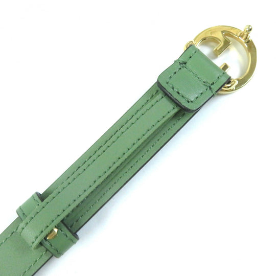 GUCCI belt 723073 Main: Leather green Blondy Women Used Authentic