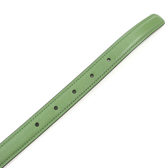 GUCCI belt 723073 Main: Leather green Blondy Women Used Authentic
