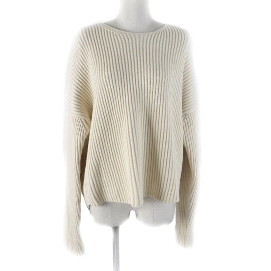 CELINE knit 2 3BX8/6806 Main: 70% wool, Main: 30% cashmere off white Women XS Used Authentic