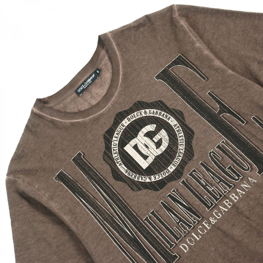 DOLCE&GABBANA Short sleeve T-shirt G8QL6T  cotton Brown type 46