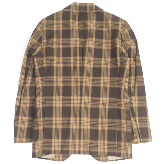 De Petrillo tailored jacket Outer: 55% linen, Outer: 45% cotton, Lining: 100% cupra Brown mens 44 Used Authentic