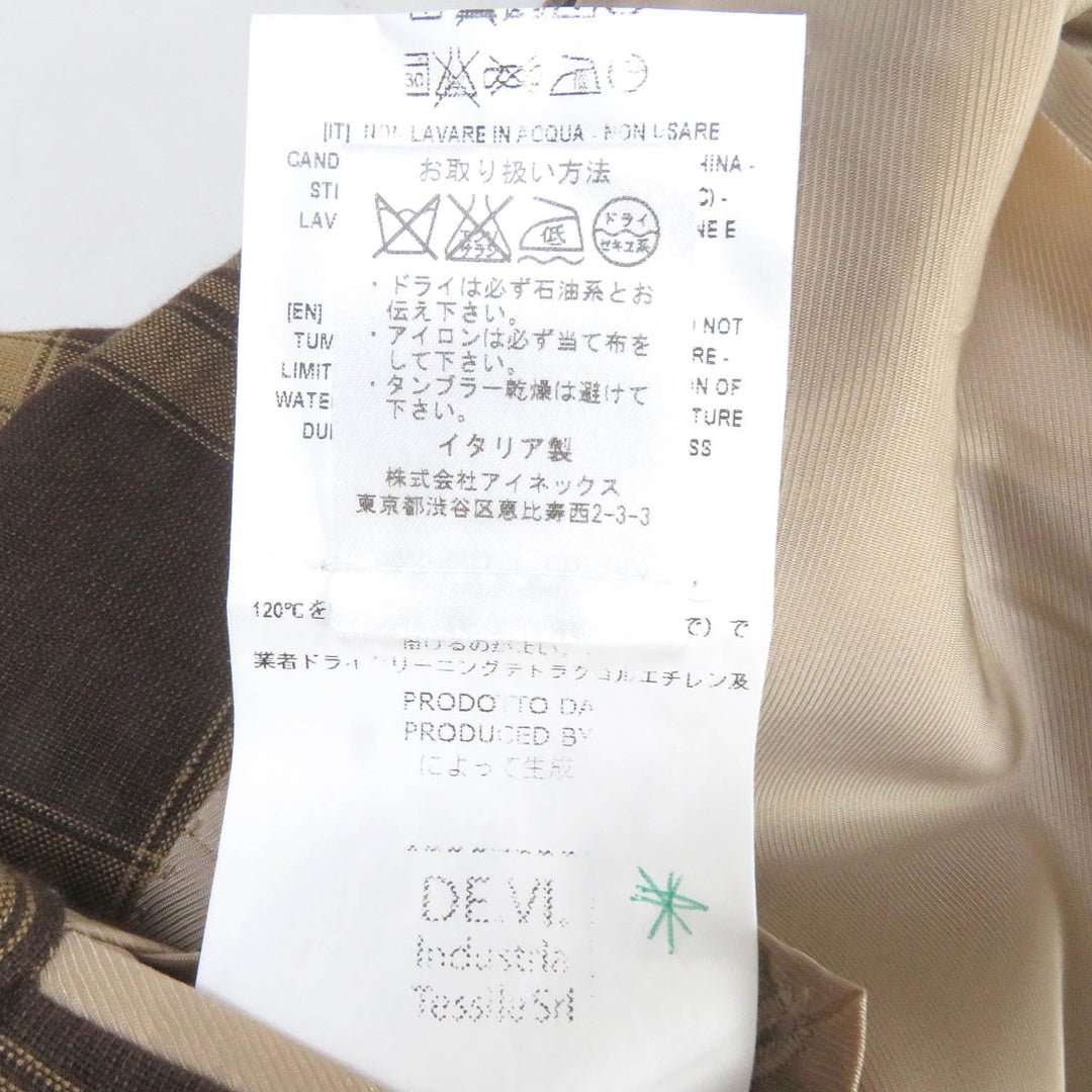 De Petrillo tailored jacket Outer: 55% linen, Outer: 45% cotton, Lining: 100% cupra Brown mens 44 Used Authentic