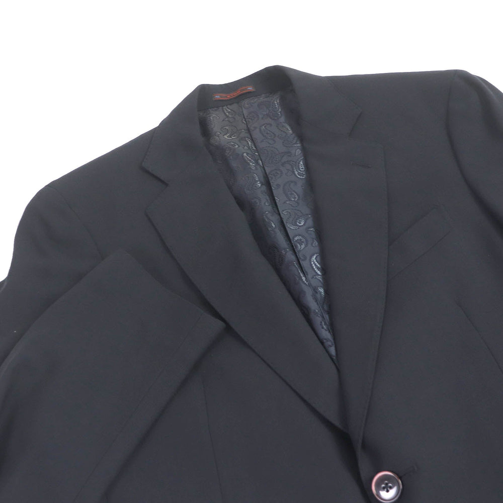 ETRO tailored jacket Outer: 100% cashmere, Sleeve lining: 60% acetate, Sleeve lining: 40% rayon, Lining: 100% rayon Navy mens 50 Used Authentic