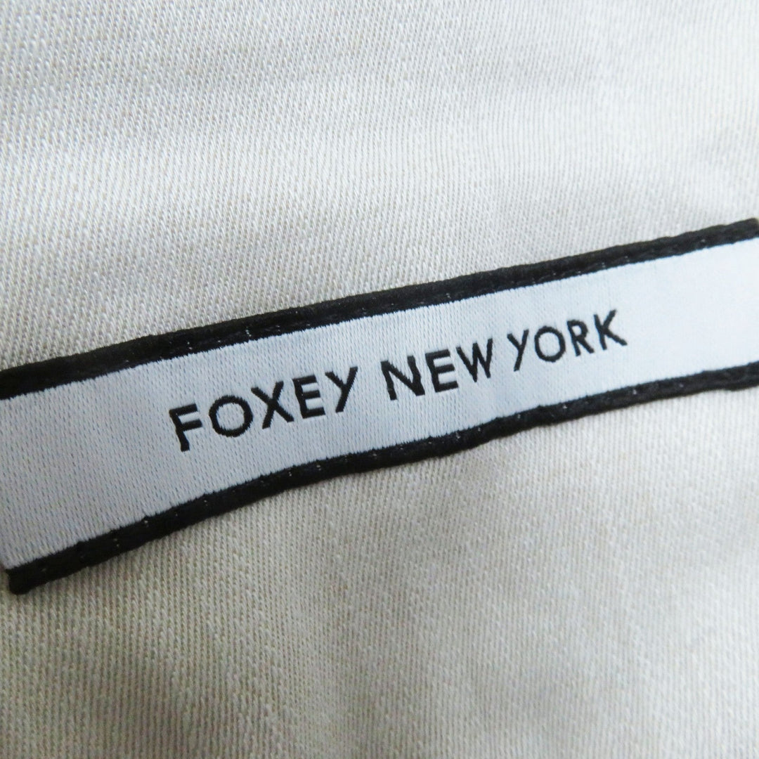 FOXEY NEW YORK Jacket 42137 Main: 56% cotton, 39% polyester, 5% polyurethane beige DENIM LILY Women 40 Used Authentic