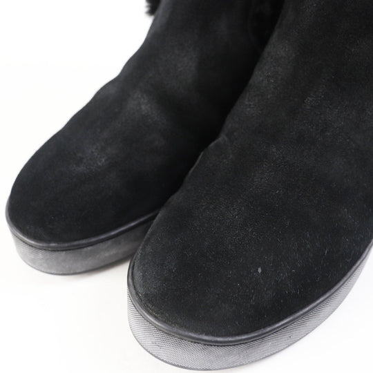 LOUIS VUITTON boots Main: Mouton black Women 38 1/2 Used Authentic