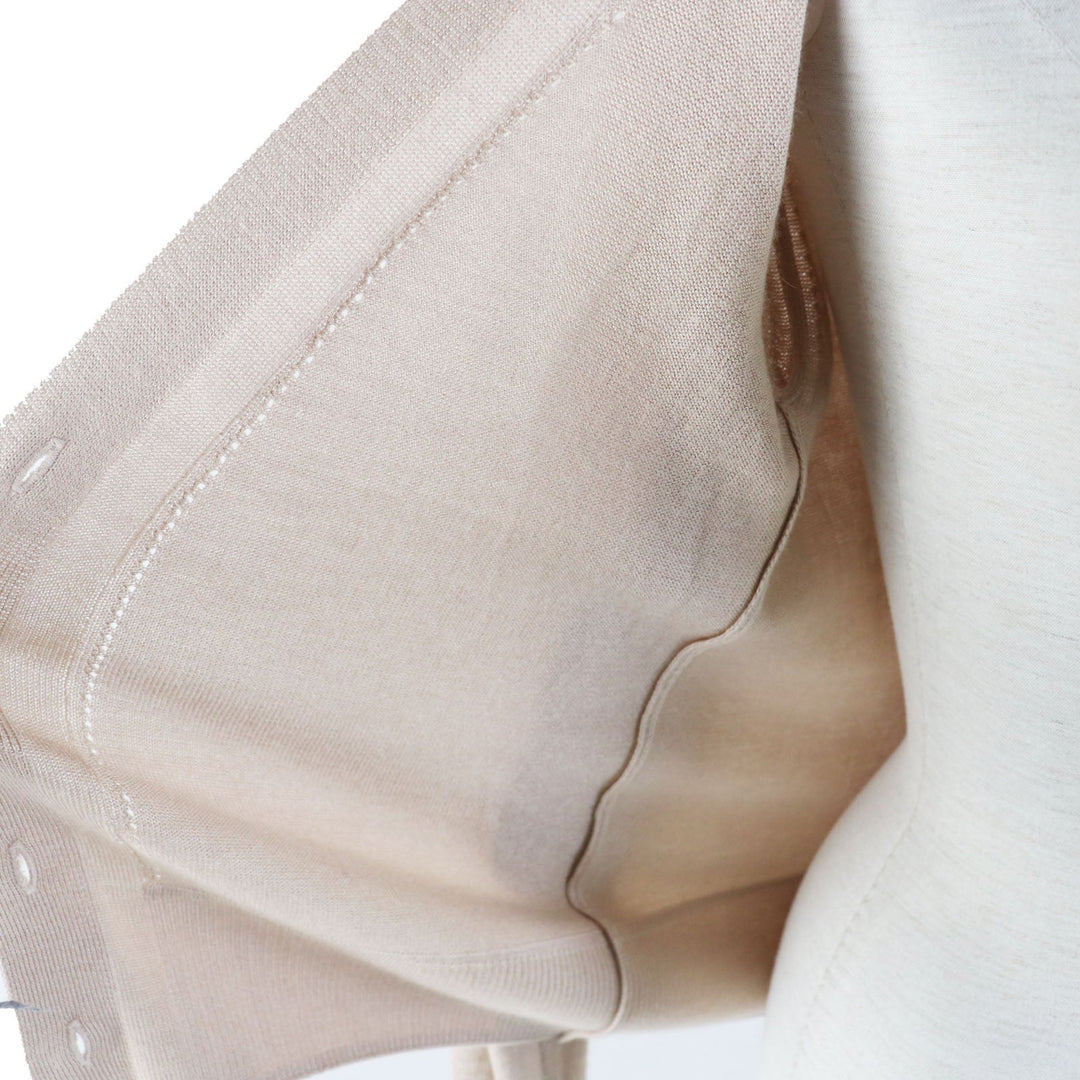 FOXEY cardigan 35234 Main: 65% silk, Main: 35% cashmere beige Women 38 Used Authentic