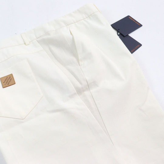 LOUIS VUITTON Pants 1AFRQF HRP41W Outer: 100% cotton, Lining: 100% cotton, Part: Cowhide cream mens 58 Used Authentic