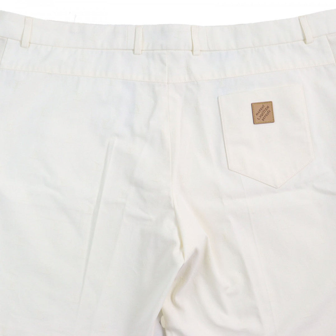 LOUIS VUITTON Pants 1AFRQF HRP41W Outer: 100% cotton, Lining: 100% cotton, Part: Cowhide cream mens 58 Used Authentic