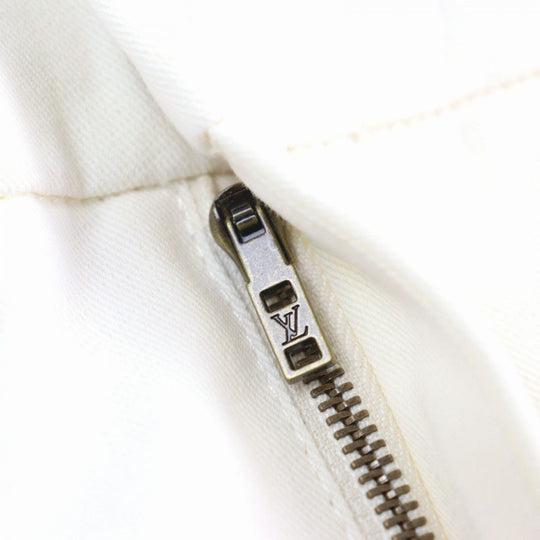 LOUIS VUITTON Pants 1AFRQF HRP41W Outer: 100% cotton, Lining: 100% cotton, Part: Cowhide cream mens 58 Used Authentic