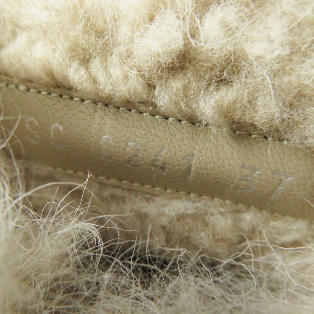LOUIS VUITTON Sandals Main: suede leather, part: fur Brown beige Winter brake lines Women 37 Used Authentic