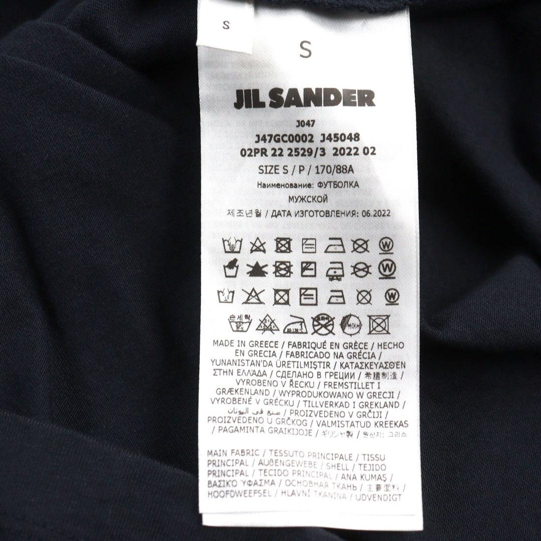 JIL SANDER+  Long-sleeved T-shirt J47GC0002 Main: 100% cotton Navy mens S Used Authentic