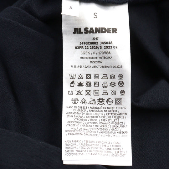 JIL SANDER+  Long-sleeved T-shirt J47GC0002 Main: 100% cotton Navy mens S Used Authentic